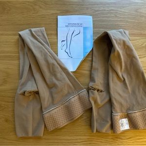 JOBST Relief Thigh High 15-20 mmHg Compression Stockings, Open Toe, Small